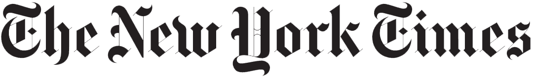 The logo of The New York Times